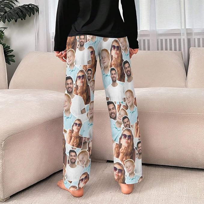 Custom Pajamas Pants with Photo - Image 4