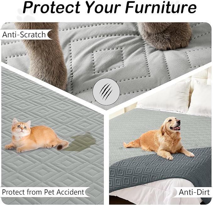 hyha Waterproof Dog Blanket, Soft Pet Bed Blankets, Waterproof Sofa Couch Cover - Image 3