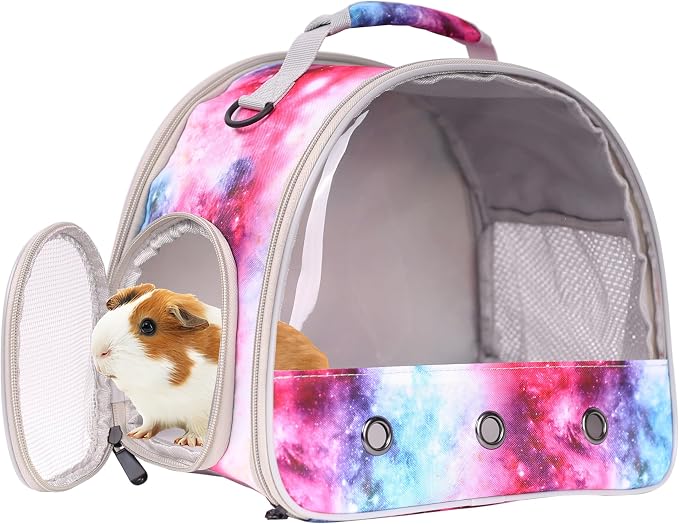 Guinea Pig Carrier Cage for 2, Bearded Dragon Travel Carrier for Small Animal - Image 5
