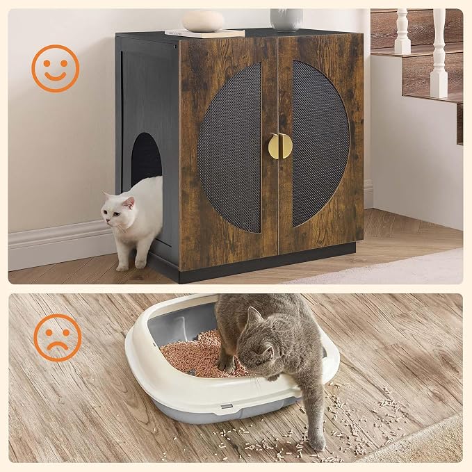 unipaws Tall Cat Litter Box Enclosure - Image 5