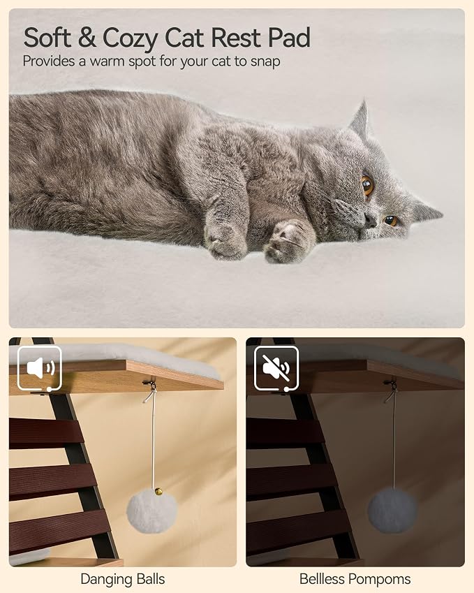 FourFurPets 72.4" Cat Tree, Modern Cat Tower - Image 7