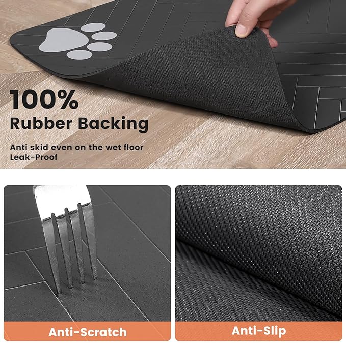 Pet Feeding Mat-Absorbent Pet Placemat - Image 5