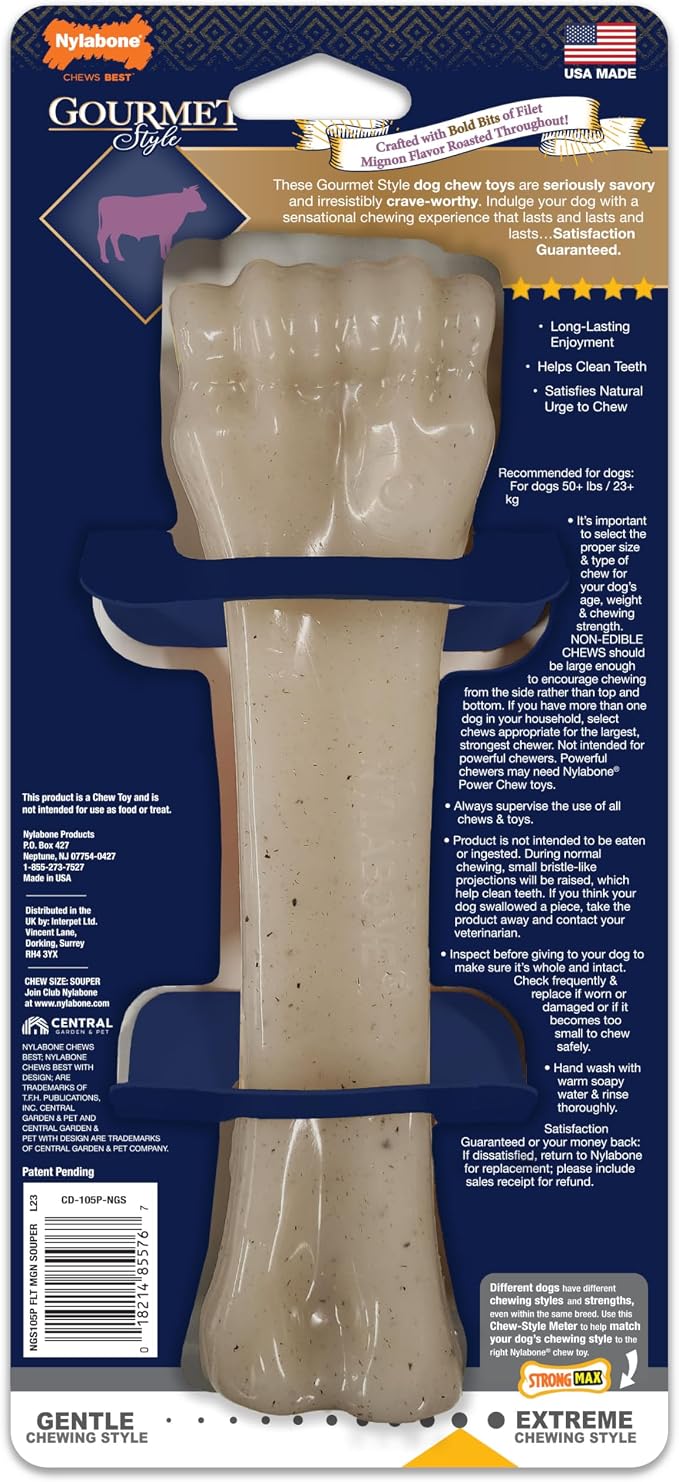 Nylabone Gourmet Style Knuckle Bone Strong Chew Toy - Image 10