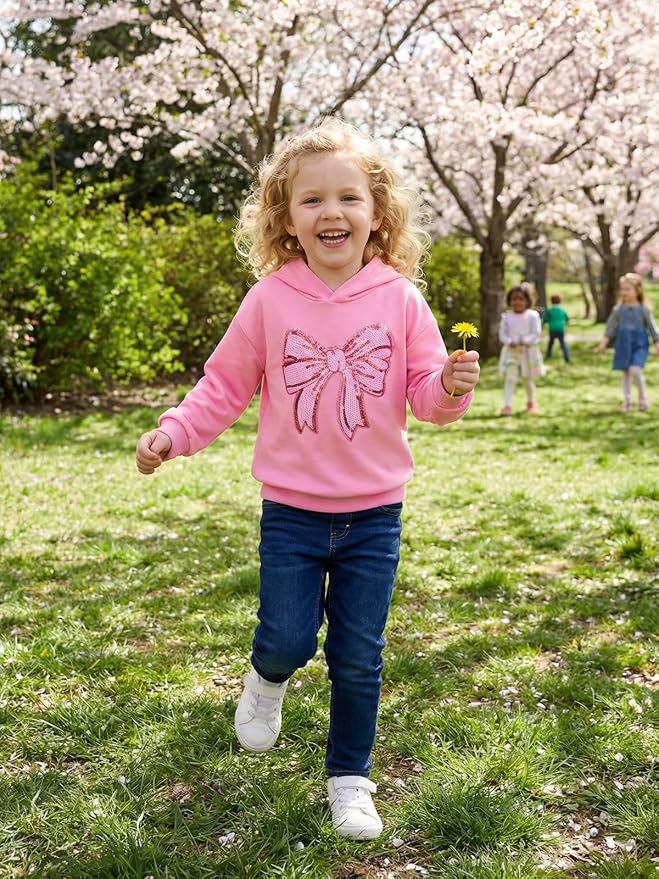 WELAKEN Sweatshirts for Girls Toddler & Kids II Little Girl's Pullover Tops - Image 2