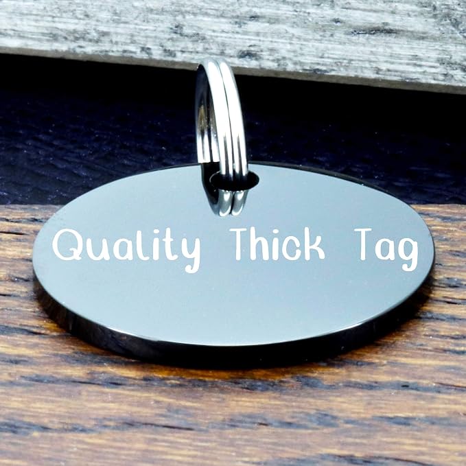 UltraJoys Stainless Steel Pet ID Tag Dog Name Tags Personalized Front and Back - Image 5