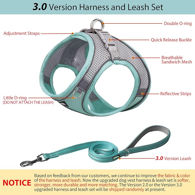 AIITLE Easy Walk Dog Harness and Leash Set - Image 4