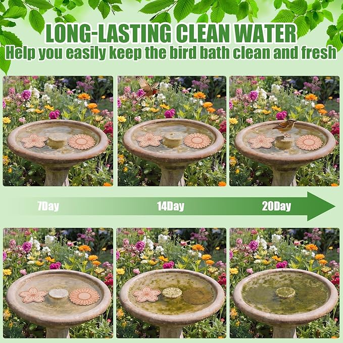 4 Pack Bird Bath Copper Disk Bird Bath Purification Disk - Image 6