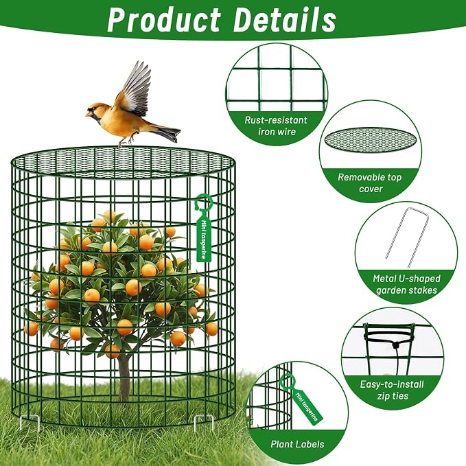 Convivium Plant Protectors from Animals 6 Packs, 13 x 12 in Metal Chicken Wire - Image 3