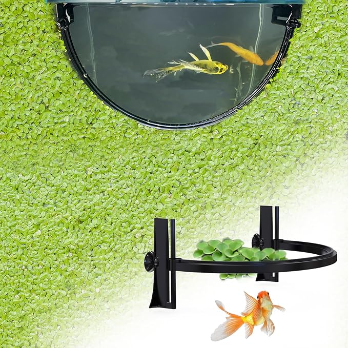Aquarium Floating Plant Barrier, Floating Plant Corral Self Adjusts to Water by Pryitier