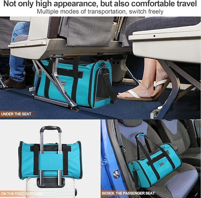 Airline Approved Dog Carrier. Cat Soft-Sided Carriers, Small Dog Travel Carriers - Image 5