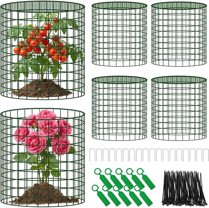 Convivium Plant Protectors from Animals 6 Packs, 13 x 12 in Metal Chicken Wire by Unknown