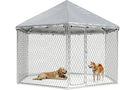 6.8x6.8 FT Outdoor Dog Kennel Outside Heavy Duty Dog Enclosure by docagt