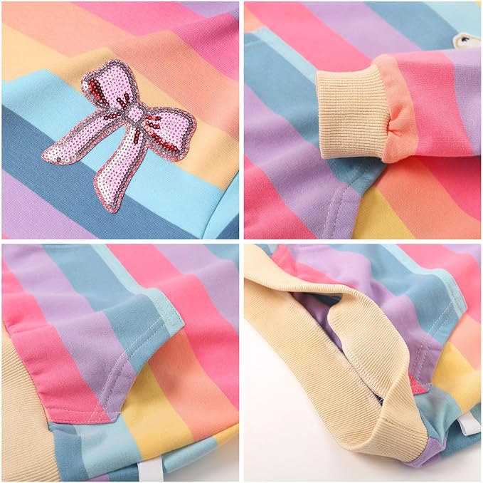 WELAKEN Sweatshirts for Girls Toddler & Kids II Little Girl's Pullover Tops - Image 5