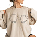 Custom Dog Mom Shirt for Women Pet Ears Sweatshirt by CustomUnique