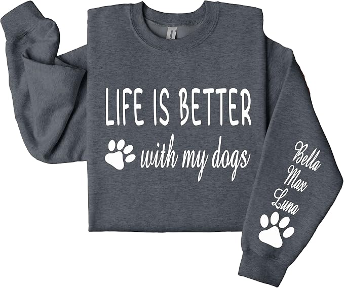 Custom Dog Mom Shirt for Women Pet Ears Sweatshirt - Image 6
