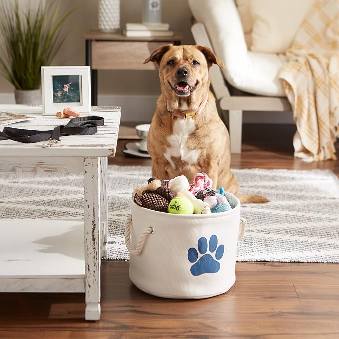 Bone Dry Pet Storage Collection Collapsible Bin, Small Round - Image 4