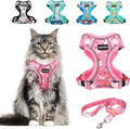 Halypet Cat Harness and Leash Set Cute Escape Proof Vest Harness by DOMoreWithYourPet
