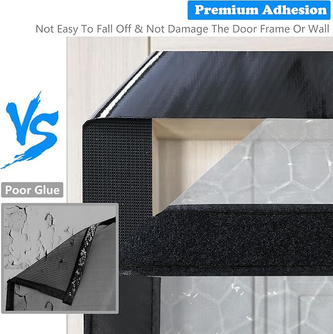 RELIANCER Magnetic Thermal Insulated Door Curtain, Waterproof EVA Door Cover - Image 7
