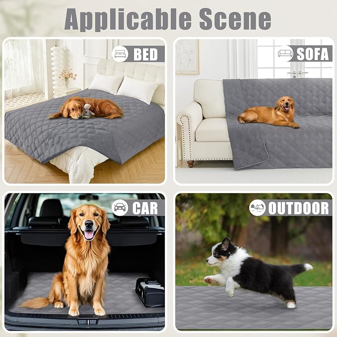 Smiry Waterproof Dog Bed Cover Blanket 40x90, Soft Reversible Pet Blanket - Image 5