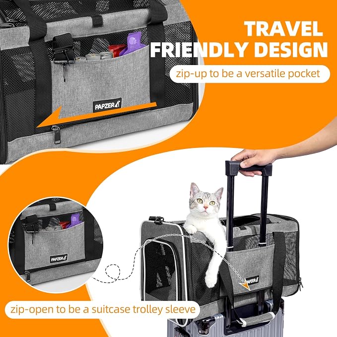 Cat Carrier Soft-Sided Travel Bag - Image 4