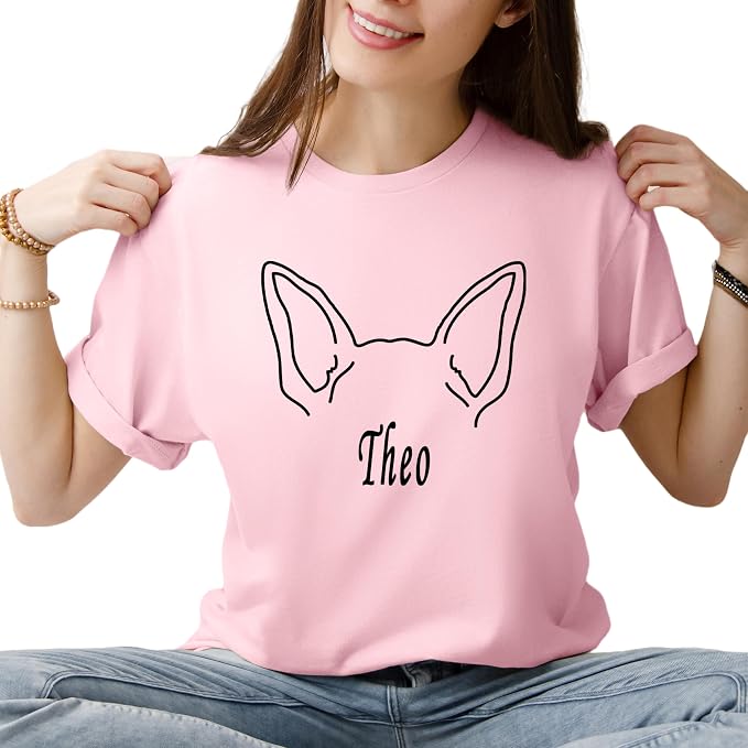Custom Dog Mom Shirt for Women Pet Ears Sweatshirt by CustomUnique