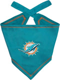 Pets First NFL Miami Dolphins TIE Bandana, Small/Medium. Dog Bandana Scarf Bib by PETSFIRST