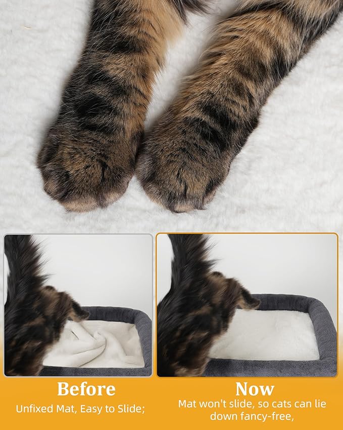 14'' Cat Tree Tower for Indoor Large Adult Cats, 20x16.5'' Big Perch Bed - Image 3