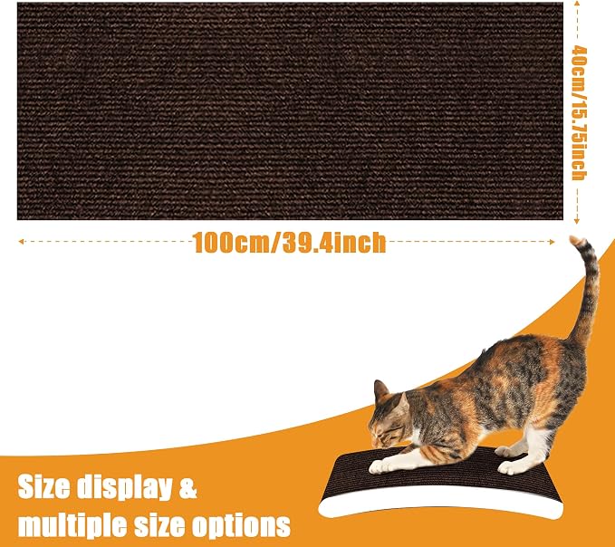 cat Scratching mat Self-Adhesive, Trimmable Furniture Protector - Image 2