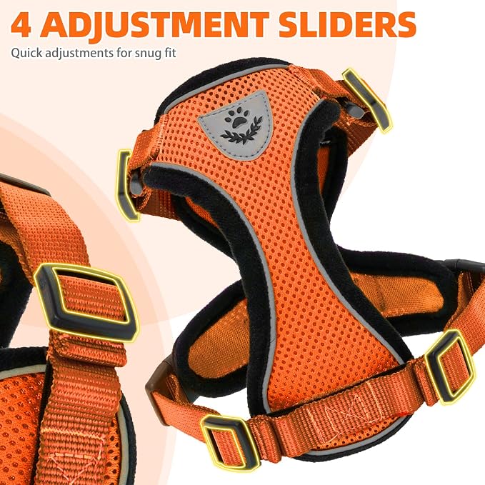 PUPTECK Cat Harness and Leash Set Escape Proof Reflective Cat Walking Harness - Image 5