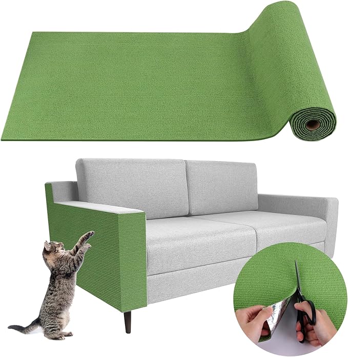 Climbing Cat Scratcher Mat Trimmable Cat Scratching Post Carpet 78.7’’x15.8’’ by LSGCQ