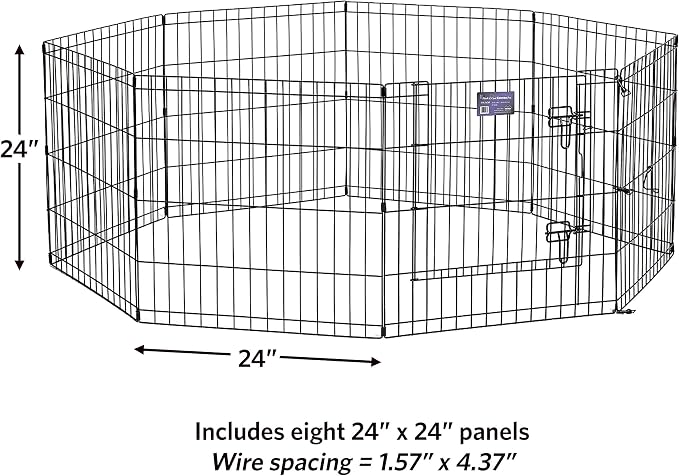 MidWest Homes for Pets Folding Metal Puppy / Dog Exercise Pen, Indoor/Outdoor - Image 9