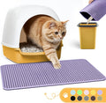 Cat Litter Mat - 23.2'' x 14.6'' Small Litter Trapping Mat, Waterproof by Powools