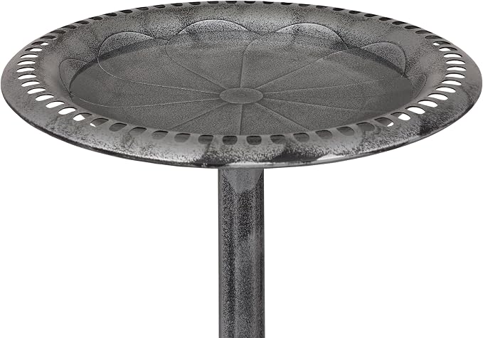 Alpine Corporation TEC116GR Outdoor Pedestal Birdbath w/Scrollwork Base and - Image 8