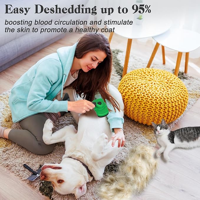 Self Cleaning Deshedding Brush for Dogs & Cats - Image 5
