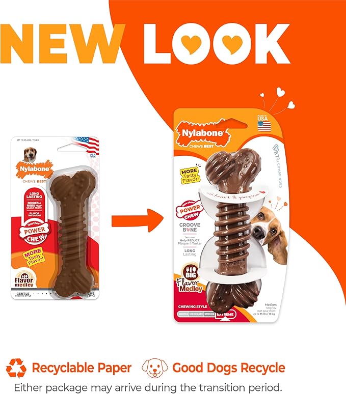 Nylabone Groove Bone Power Chew Toy - Image 3