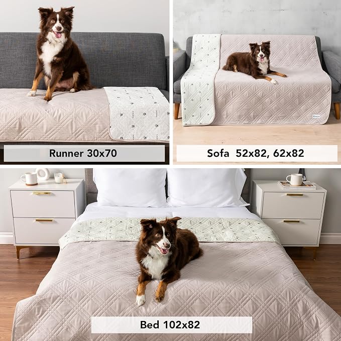 PetAmi Waterproof Couch Cover for Dogs, Waterproof Pet Blanket, Reversible - Image 4