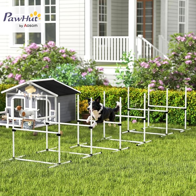 PawHut 6 Piece Dog Agility Training Equipment - Image 2
