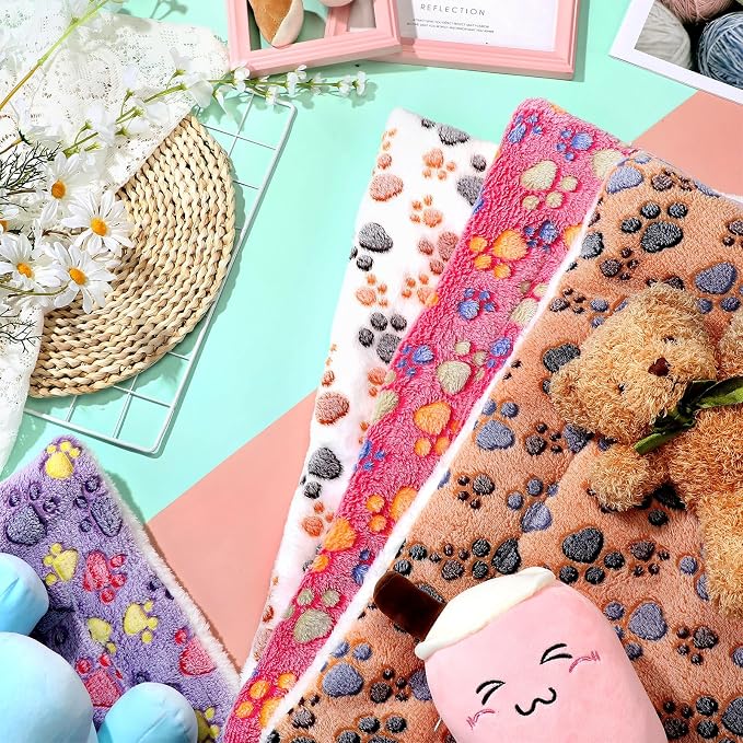 Tuanse 4 Pack Ultra Soft Dog Cat Bed Mat Small Animal Guinea Pig Bed - Image 7