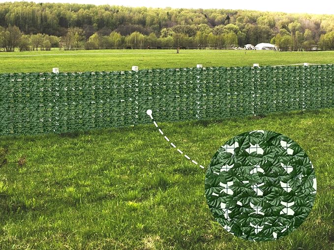 Artificial Ivy Privacy Fence Wall Screen: 40X100 in UV-Anti Faux Greenery - Image 7