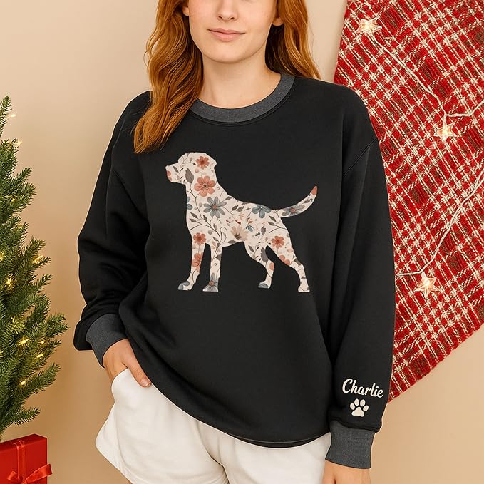 NAZENTI Personalized Dog Sweatshirt, Custom Photo Shirts, Dog Embroidered Shirt - Image 2