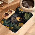 Brown Bear Dog Food Mat, Forest Absorbent Pet Feeding Mat by Unknown