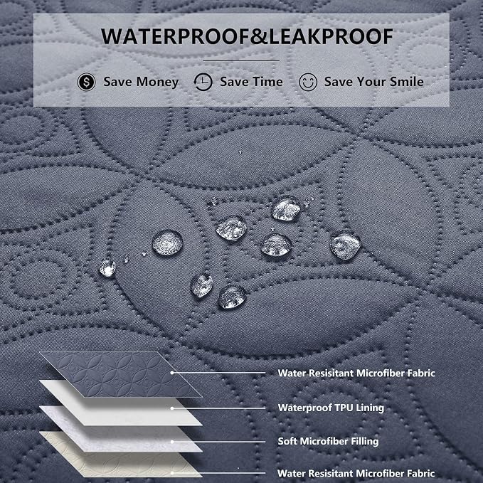 Waterproof Dog Blanket, 82x102 inches Pet Couch Covers - Image 2