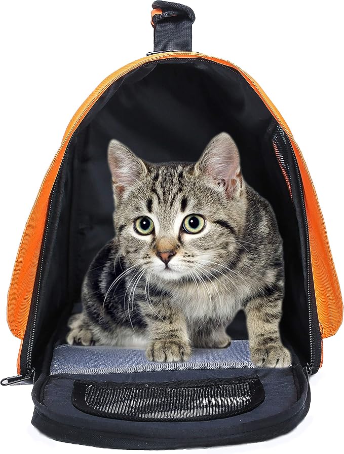 Pawer 18” x 11”x 11” Soft-Sided Foldable Airline Approved Pet Carrier - Image 5