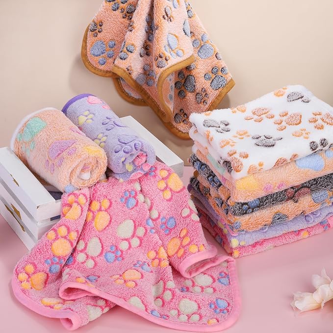 MCEAST 30 Pieces Fluffy Dog Cat Blanket - Image 4