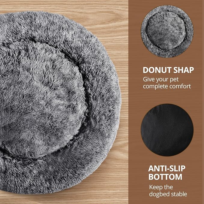 JOLLYVOGUE Calming Small Dog & Cat Bed - Image 3