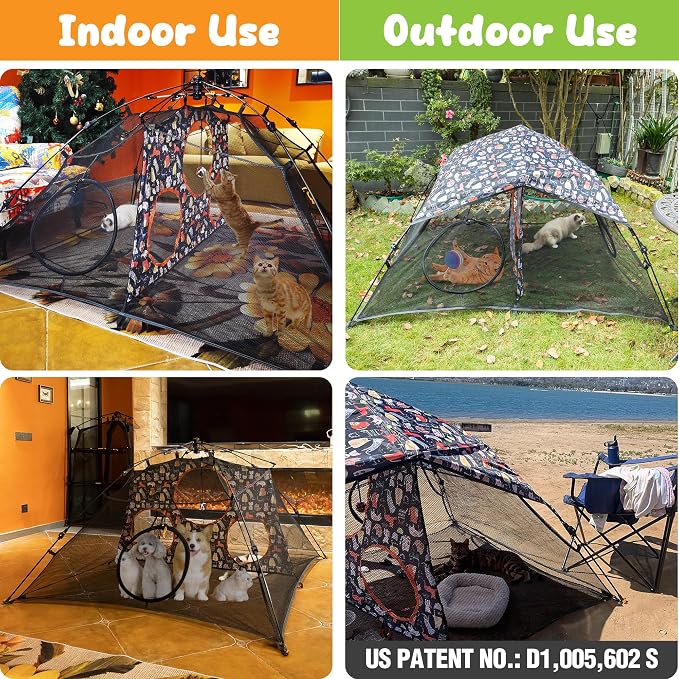 Outdoor Cat Play Tent for Indoors and Outdoors - Image 2