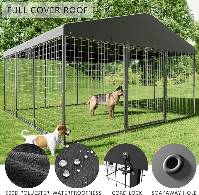 Dog Kennel Outdoor, Large Dog Fence - Image 5