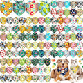Reginary 120 Packs Dog Bandanas Bulk Dog Scarf Adjustable Holiday Pet Scarf by Reginary
