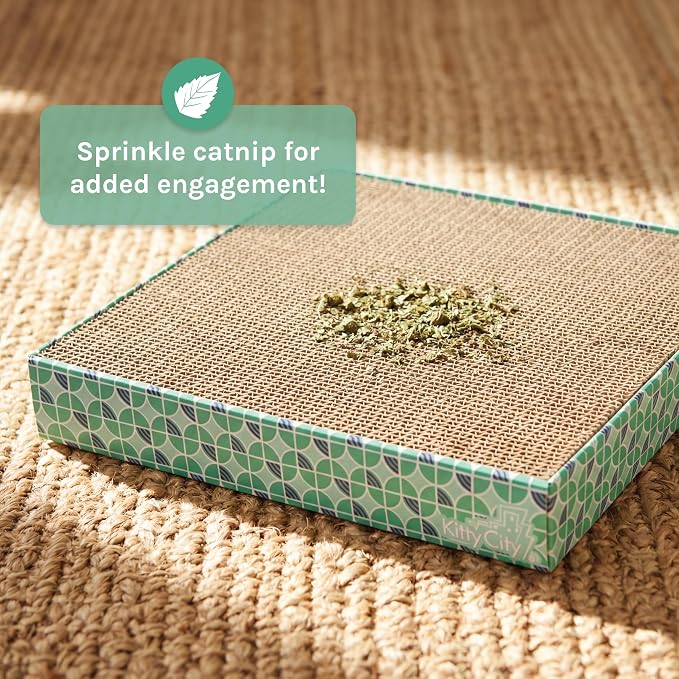 Kitty City Cat Scratcher Refill – 3-Pack Durable Corrugated Cardboard Scratch - Image 5