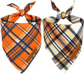 Realeaf Fall Dog Bandanas 2 Pack, Reversible Pet Scarf by Realeaf